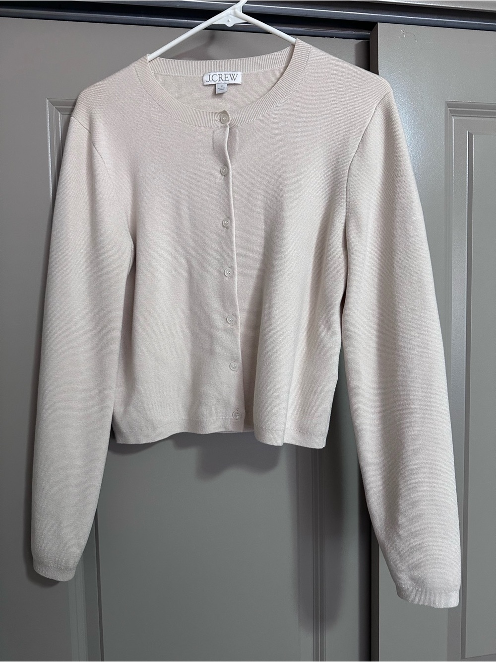 J. Crew Cream Button-Up Women's Cardigan